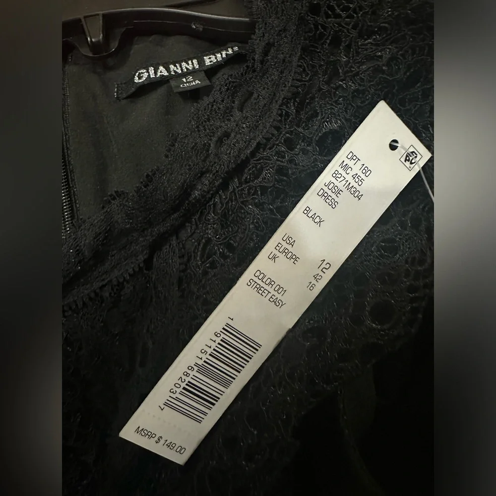 NWT Gianni Bini Black Dress - Picture 5 of 6